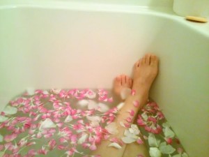 入浴中に足の裏のマッサージを！