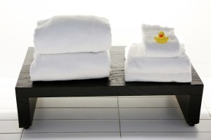 入浴前に冷たい水で絞ったタオルを準備！